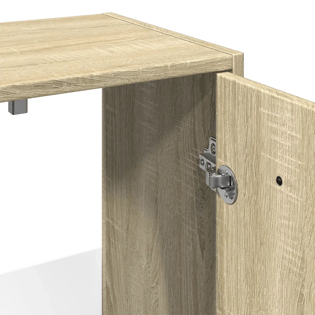 Mobile Lavabo Bagno Rovere Sonoma 60x33x60 cm Legno Multistrato