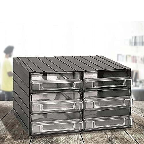 Art Plast ZA1631 Serie 700 Cassettiera 6 Cassetti Componibile ad Incastro 38.2x29x23 cm colore Trasparente