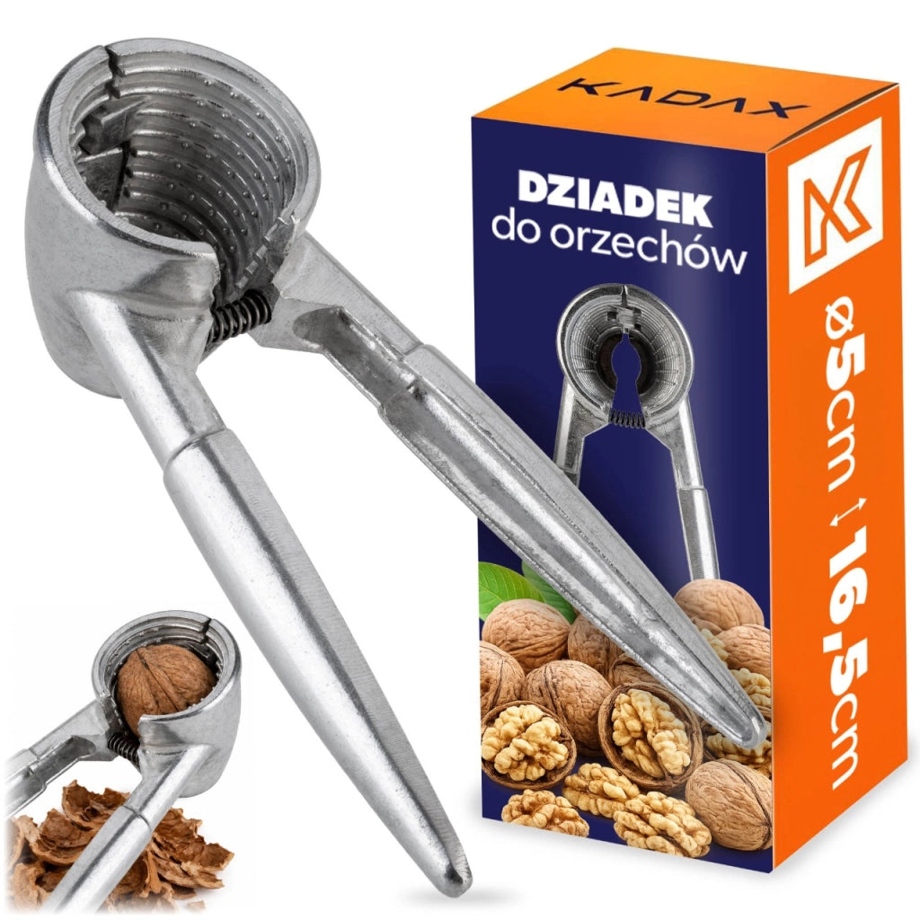 Apri-cracker per nocciole KADAX in robusto alluminio massiccio