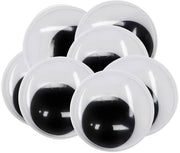 Occhi in plastica mobili per scrapbooking e progetti di artigianato - 20 pezzi - 50 mm - con adesivo - per progetti di artigianato