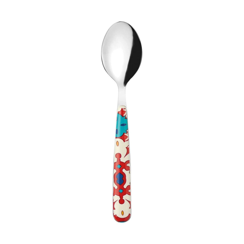 Cucchiaio 21 cm fiore e limone rosso