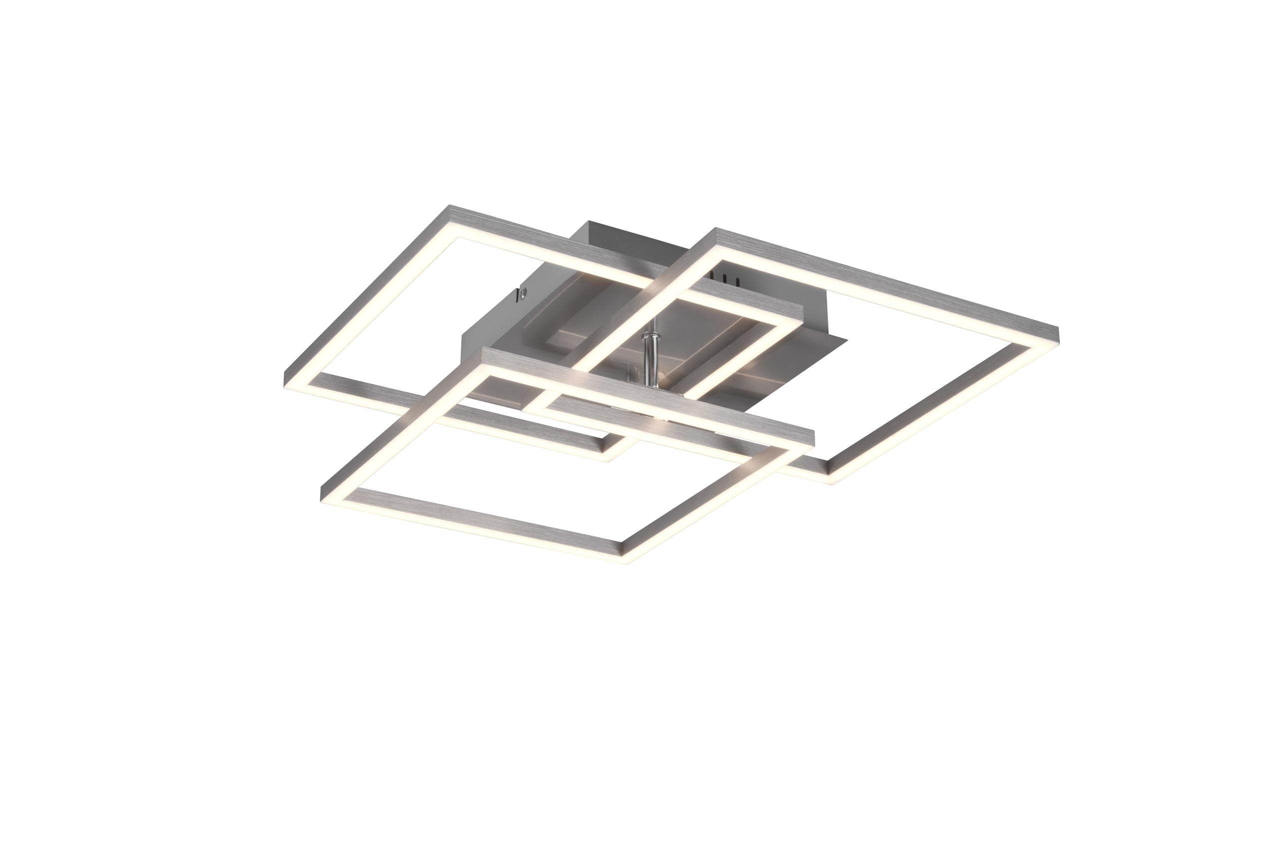 Plafoniera da Interno a LED in Metallo Nickel Opaco