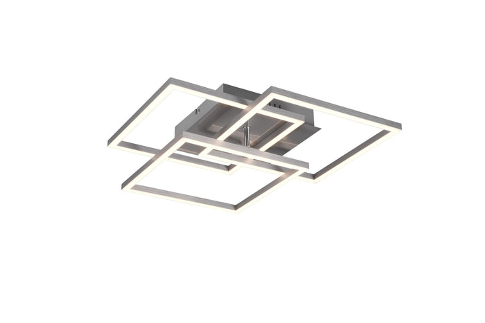 Plafoniera da Interno a LED in Metallo Nickel Opaco