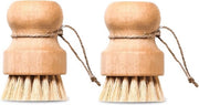 Spazzola per i piatti - Spazzola per i piatti in legno - 2 pezzi - Spazzola per verdure - legno di betulla - Setole morbide - nylon - Spazzola da cucina - Spazzola per i piatti