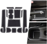 Materassini antiscivolo in gomma compatibili con Suzuki Swift Sport/Hybrid 2017-2022, materassini antiscivolo per supporto braccio materassini antiscivolo per becher, decorazione interna dell'auto, 12 pezzi
