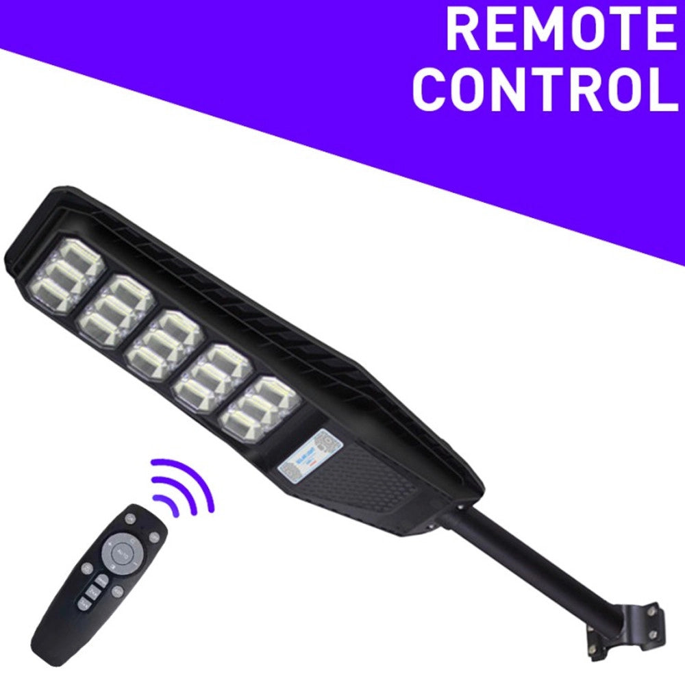 Trade Shop - Lampione Stradale Luce Energia Solare Led 300watt Sensore Pir Staffa Telecomando -