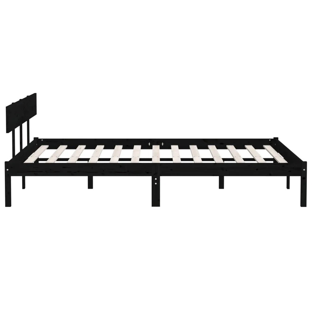Letto matrimoniale | Letto per adulti | Giroletto in Legno Massello 180x200 cm Super King