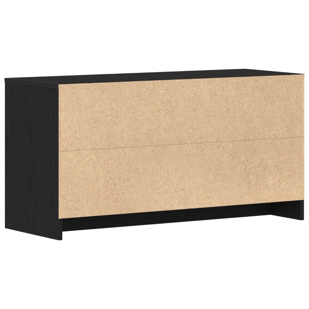 mobile TV  Nero Rovere 102x37,5x52,5 cm in legno ingegnerizzato