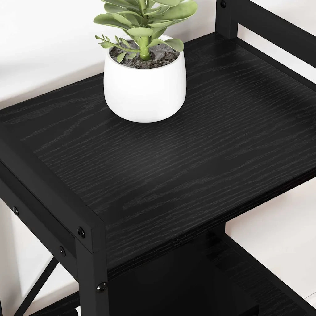 Libreria Rovere Nero 60 x 30 x 85 cm Legno multistrato 868395