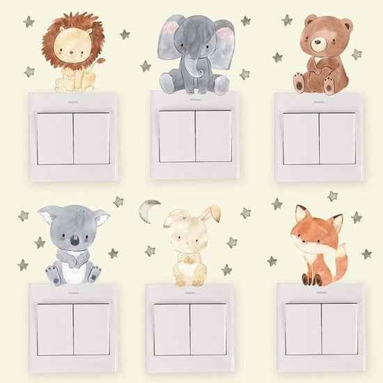 Decorazioni per Parete per Interruttori in Tema Jungle