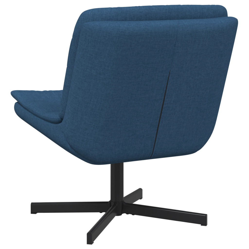 Sedia Girevole Blu Tessuto e Metallo Standard Girevole