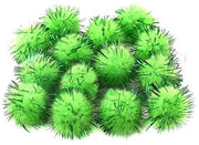 100 pezzi di mini-pompon - Accessori per il fai da te - Pompon soffici e duraturi - Verde - Accessori creativi per il fai da te - Adatto per progetti di fai da te