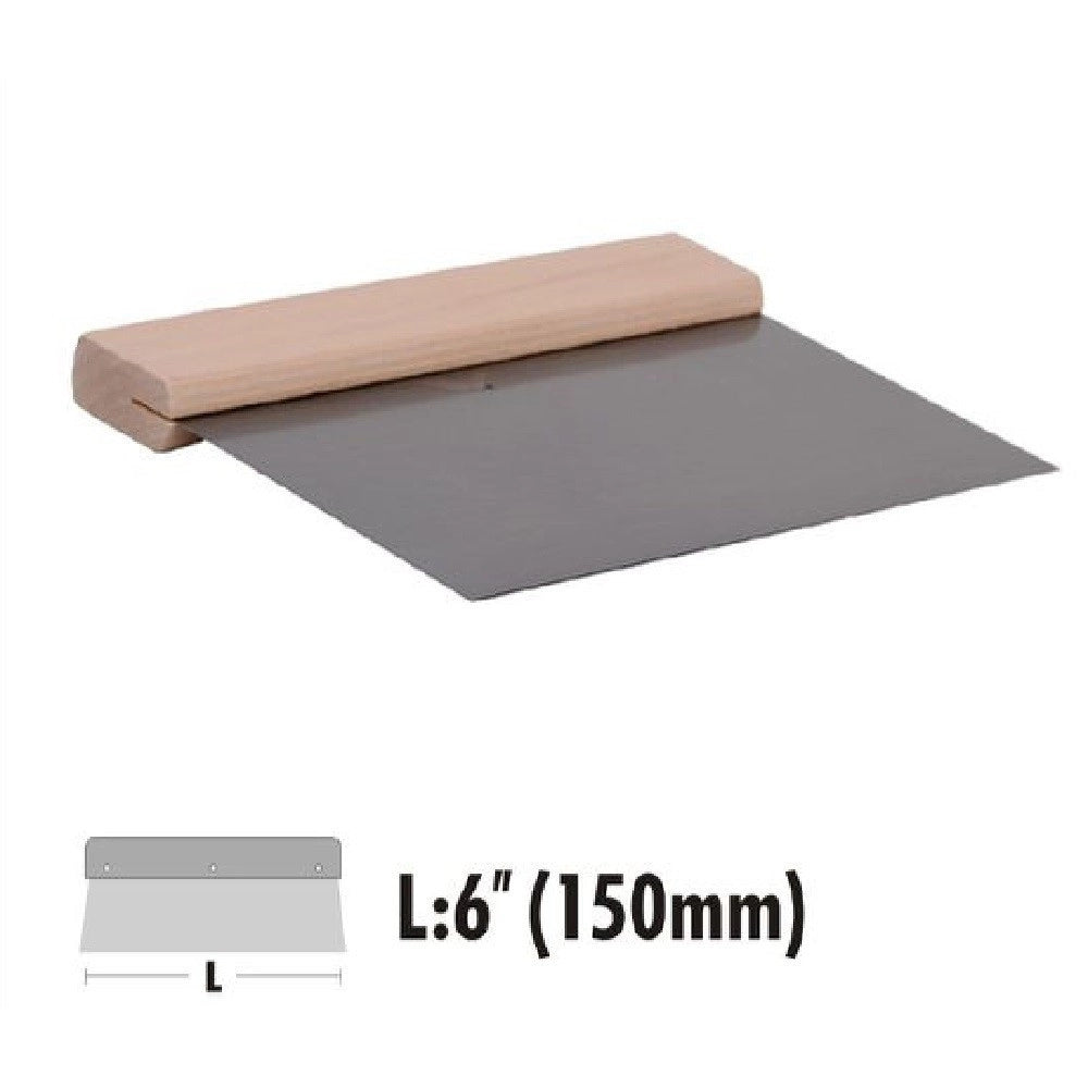 Trade Shop - Spatola Raschietto In Acciaio Impugnatura In Legno 6″ 150 Mm Ferramenta 90469 -