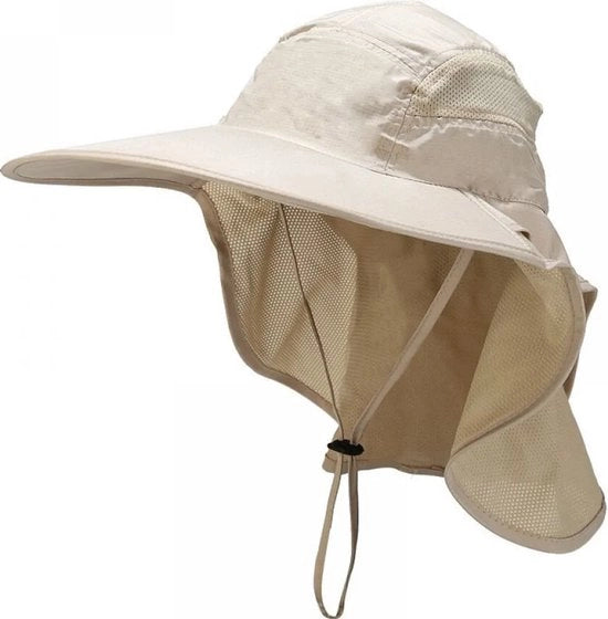 Cappello unisex - protezione UV 50+, protezione collo, respirabile, pieghevole - ideale per camminare, pescare, spiaggia e avventure in natura.