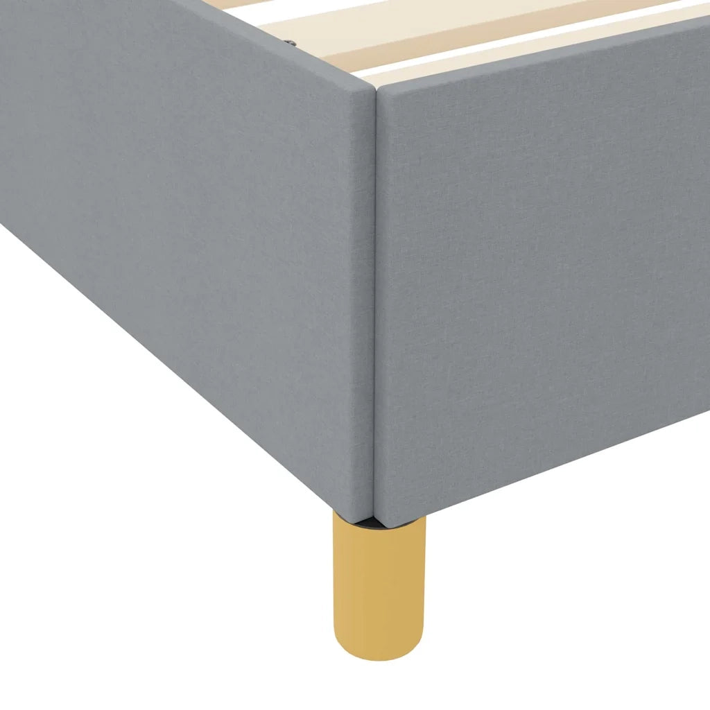 Struttura del letto Grigio chiaro 90 x 200 cm Tessuto 3398906