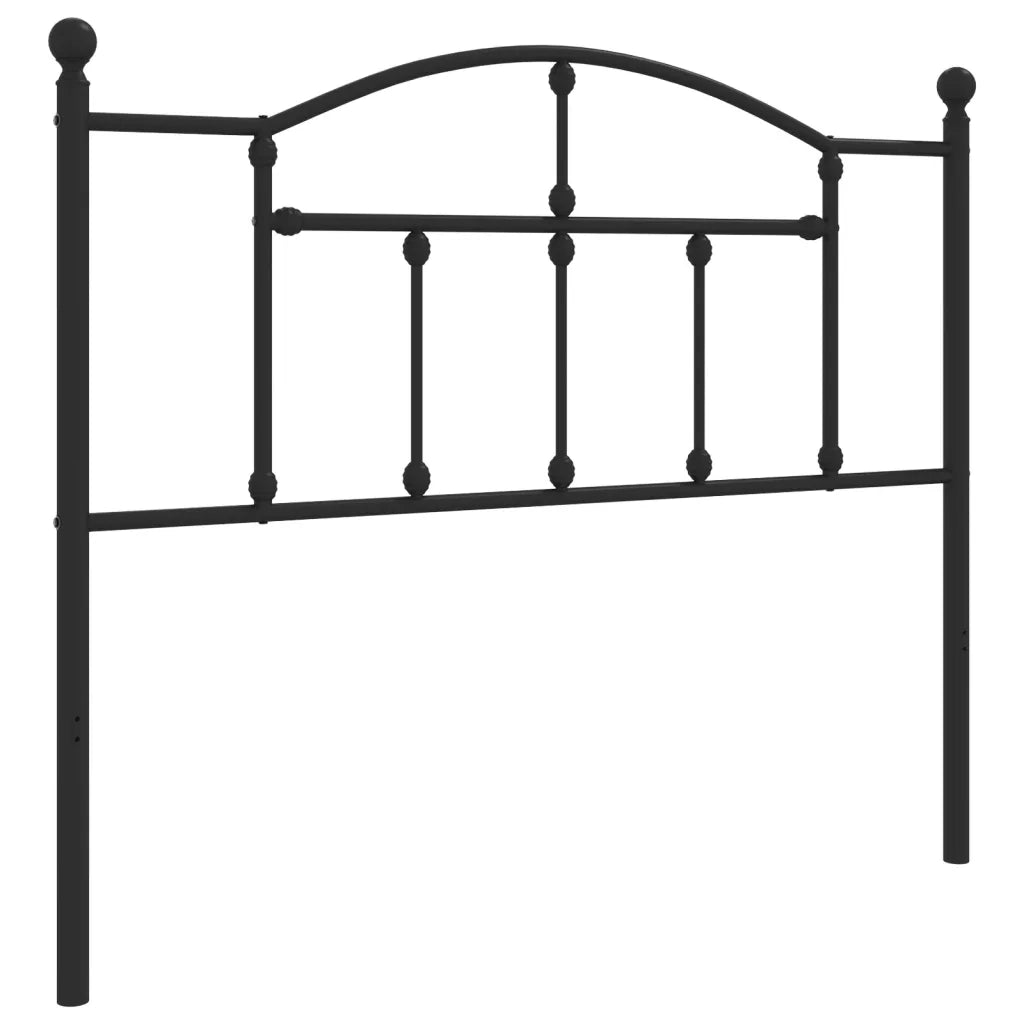 Testiera | Testata di Ricambio in Metallo Nero 107 cm