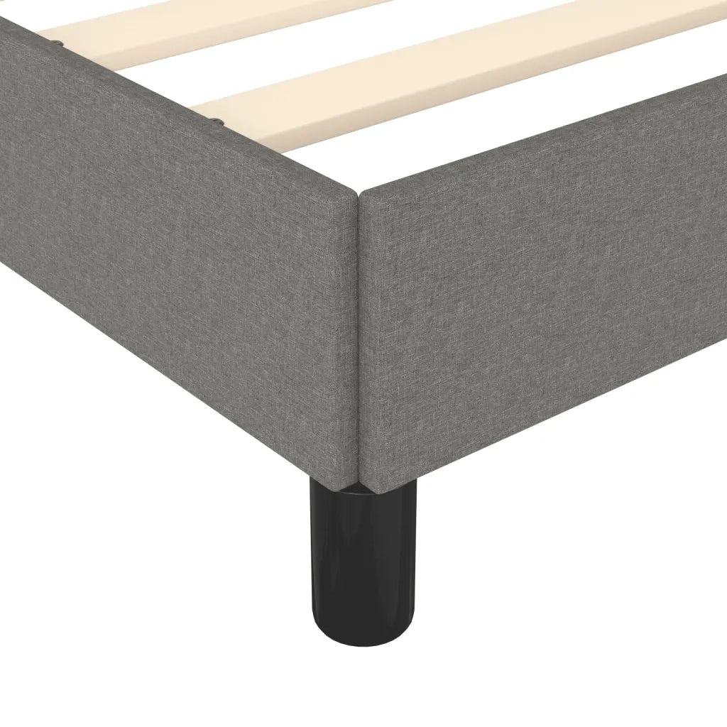 Giroletto senza Materasso Grigio Scuro 90x190 cm Tessuto 347027