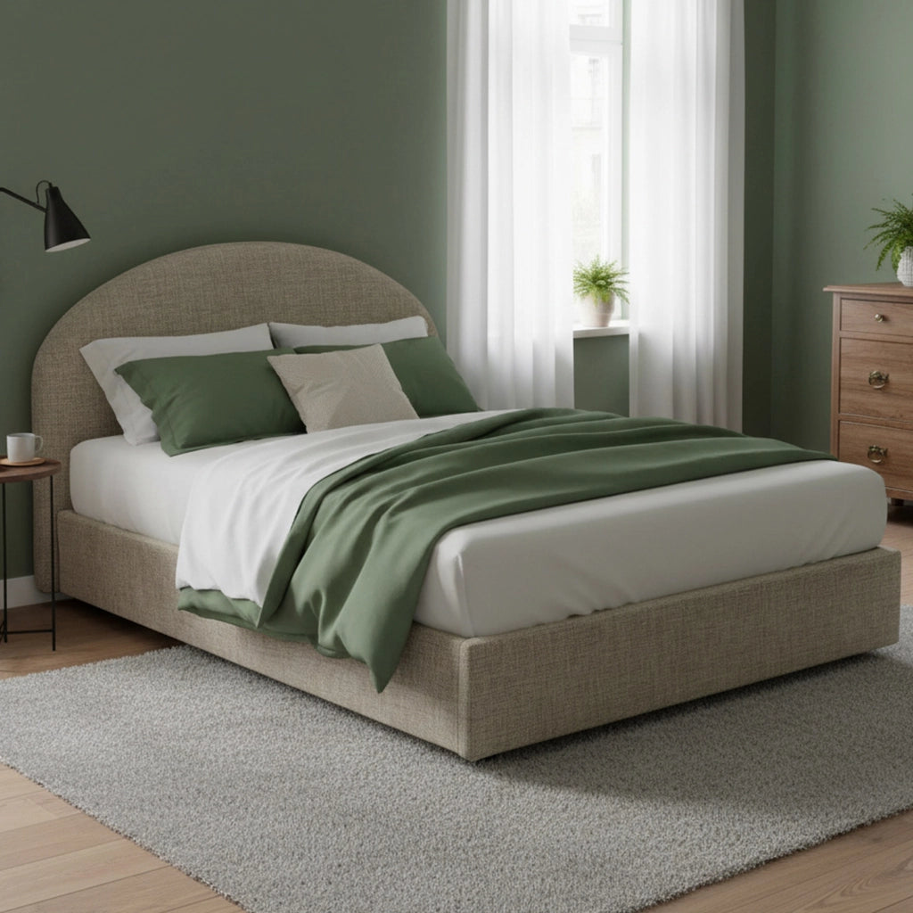 Letto Matrimoniale Archivio, Letto Matrimoniale Sfoderabile Made in Italy, Grigio