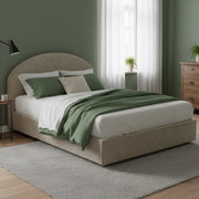 Letto Matrimoniale Archivio, Letto Matrimoniale Sfoderabile Made in Italy, Grigio Tortora\