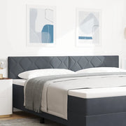 Testiera Grigio scuro 200 cm Velluto 42007288