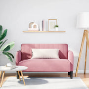 Divano Divanetto Rosa 109 cm in Velluto 4100590