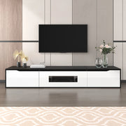 Mobile TV 180 cm nero e bianco con LED USB