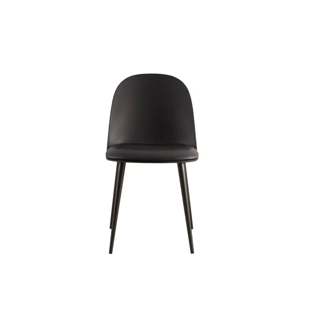 Sedia ''JASMON'' cuscino in PU Nero, dimensioni H81 x L51 x P44, ideale per la tua cucina o sala da pranzo.