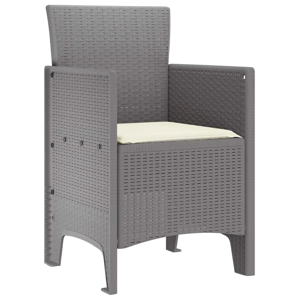Sedia da Giardino 2 pz | Sedie da Esterno Grigio chiaro 53 x 49 x 85 cm