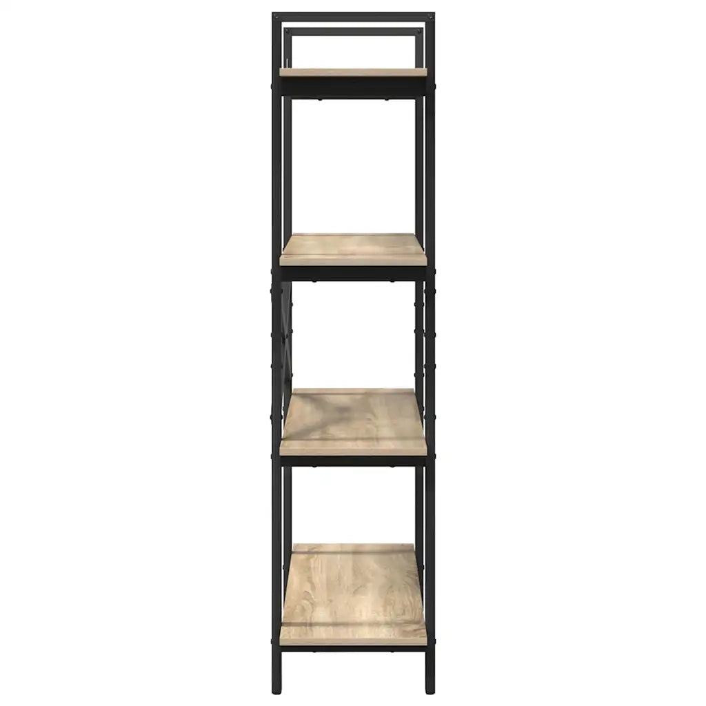 Libreria-Scaffale per Libri-Mobile di Stoccaggio Rovere Sonoma 100 x 33,5 x 140 cm Legno multistrato