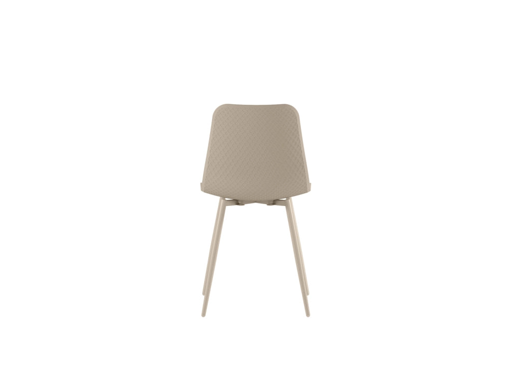 Set 4 Sedie Cover 50x58x85 cm in Polipropilene Beige