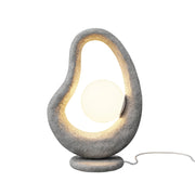 Maytoni Lampada da tavolo contemporanea Opus 1 luce G9 grigio poliresina diffusore vetro