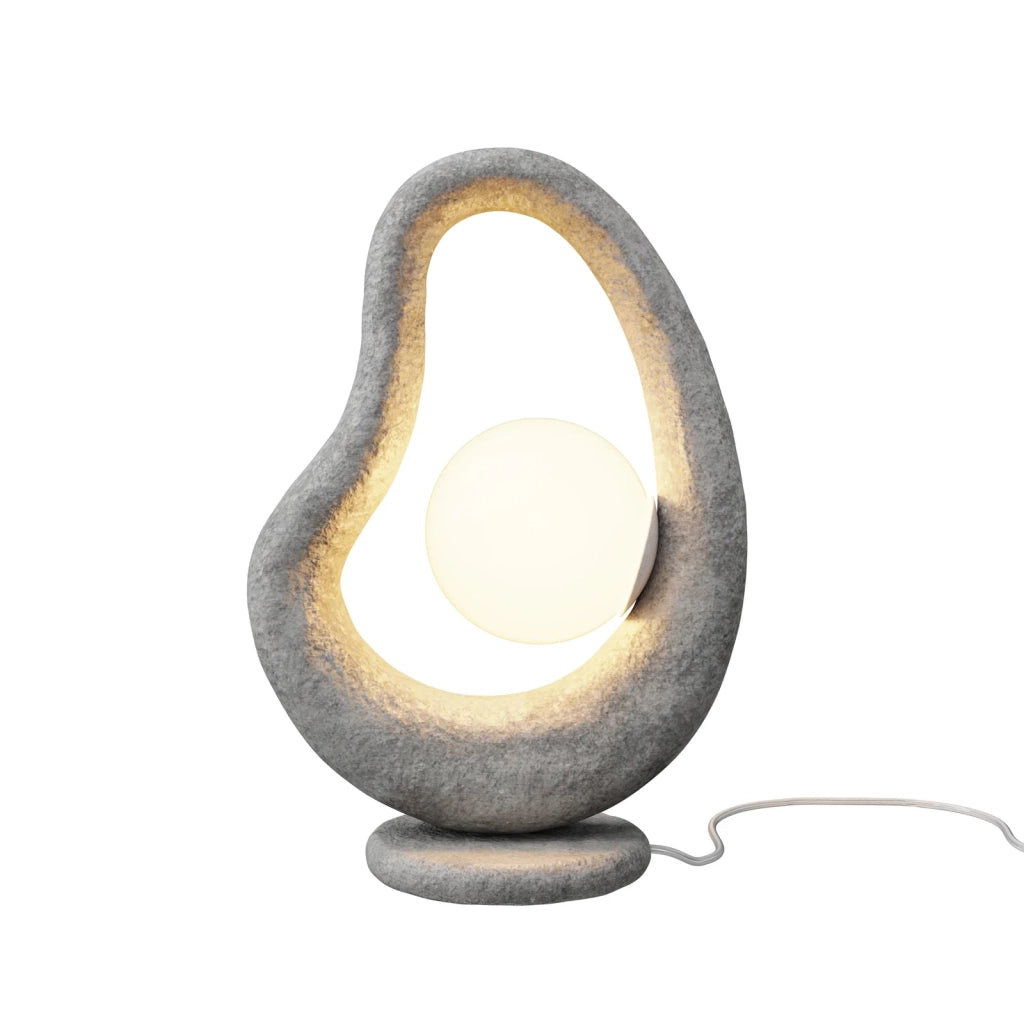 Maytoni Lampada da tavolo contemporanea Opus 1 luce G9 grigio poliresina diffusore vetro