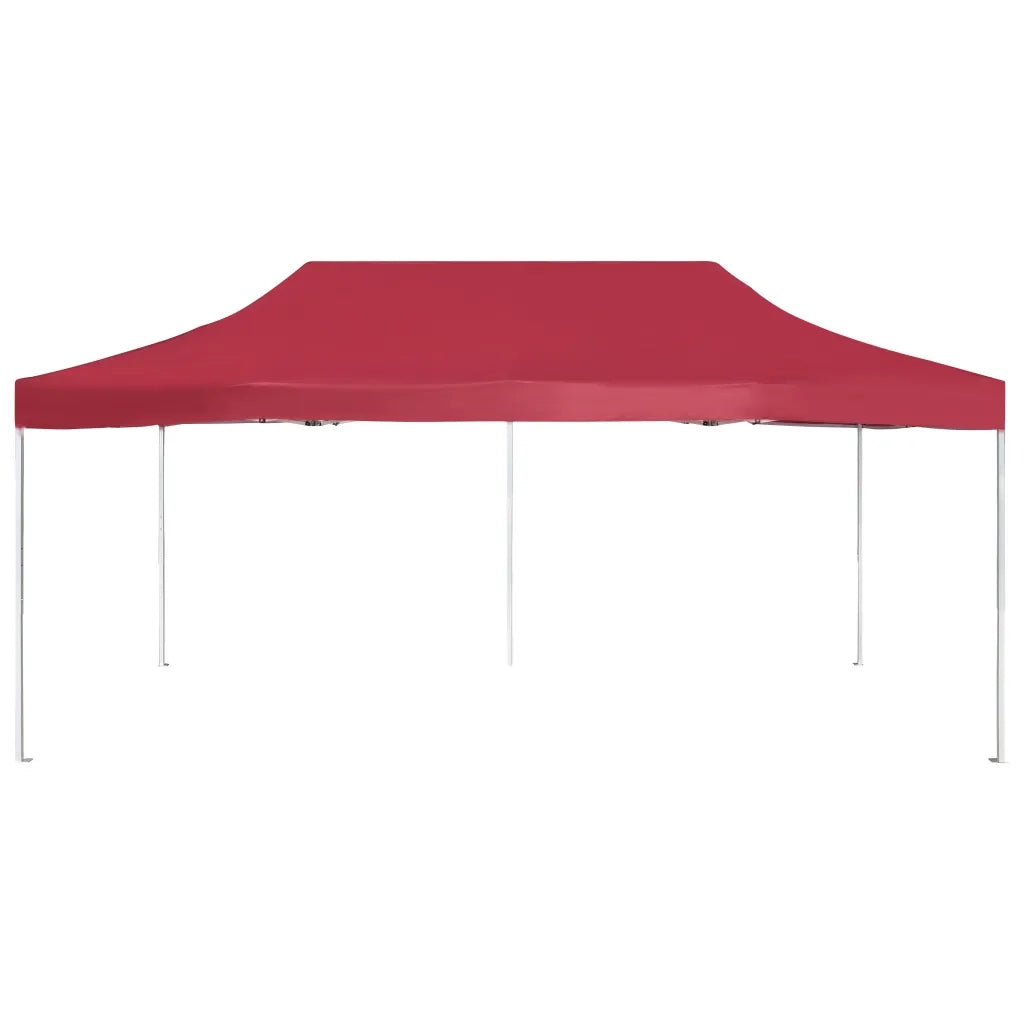 Gazebo Professionale Pieghevole in Alluminio 6x3 m Rosso Vino 45504