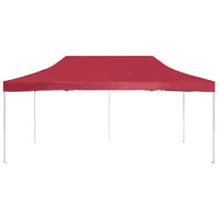 Gazebo Professionale Pieghevole in Alluminio 6x3 m Rosso Vino 45504
