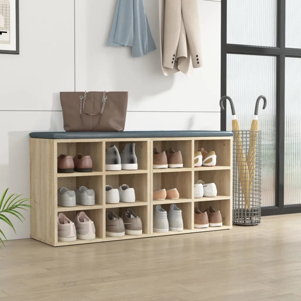 Scarpiere 2 pz-Set di 2 Scaffale per scarpe Rovere Sonoma 52,5x30x50 cm