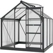 Serra da giardino in policarbonato ¨C zephmum ¨C 190x192x201 cm grigio