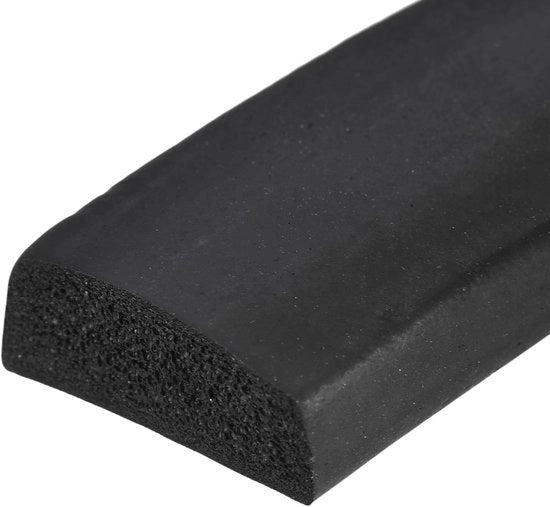 Striscia di sigillazione a schiuma per porte e finestre | Isolamento acustico | Sigillatura porta | 2,5 cm largo x 200 cm lungo x 100 mm spesso | Nero