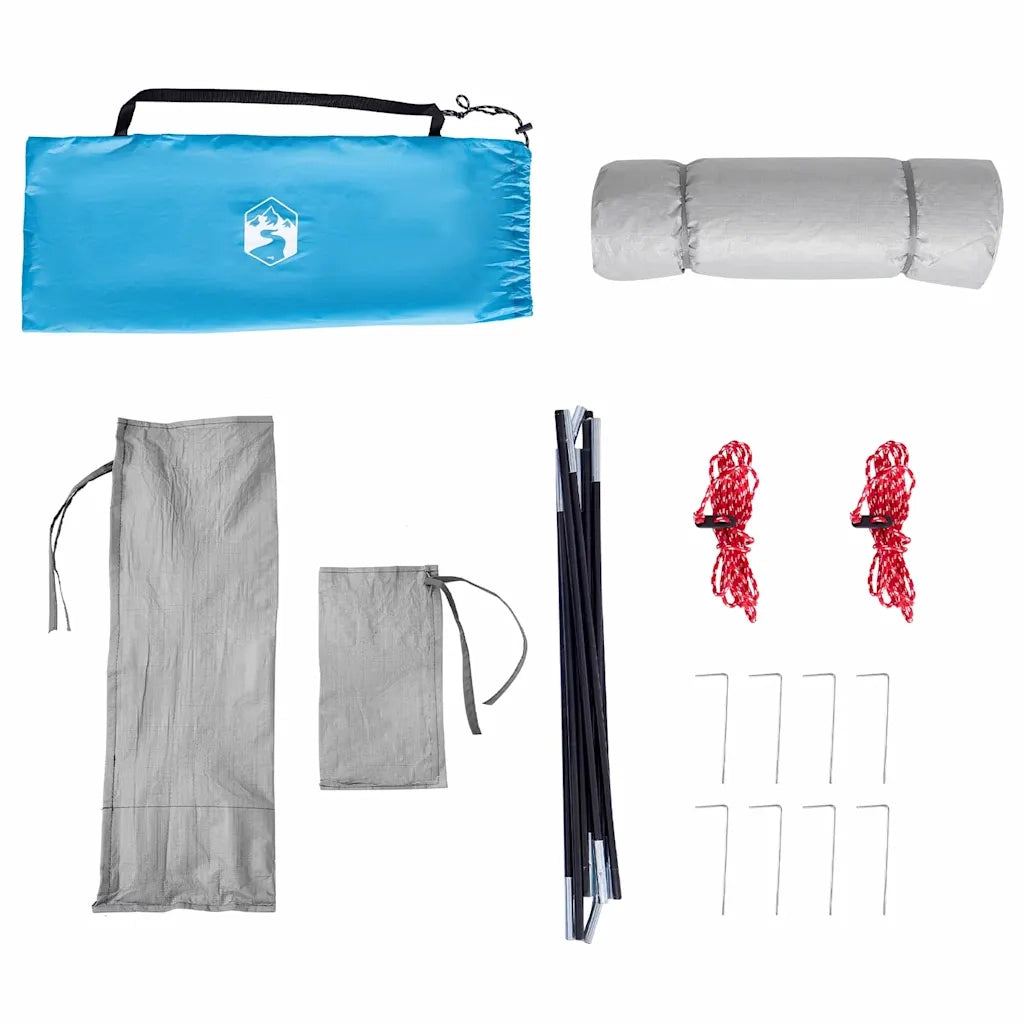 vidaXL Tenda con tetto Altro Blu e Nero 280 x 220 x 176 cm
