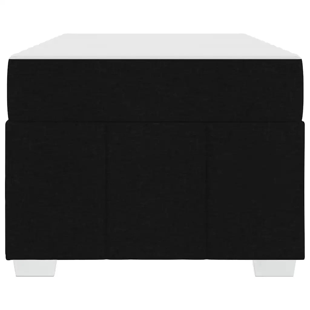 Struttura del letto con materasso Nero 80 x 200 cm Tessuto