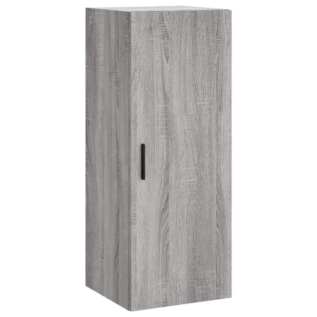 Buffet credenza cassettiera armadio mobile contenitore organizer cucina soggiorno salotto rovere Sonoma alto 34,5 x 34 x 180 cm legno ingegnerizzato grigio 02_0035329