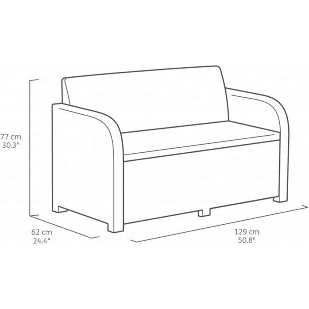 Set da Giardino Keter Carolina in Rattan simil Vimini