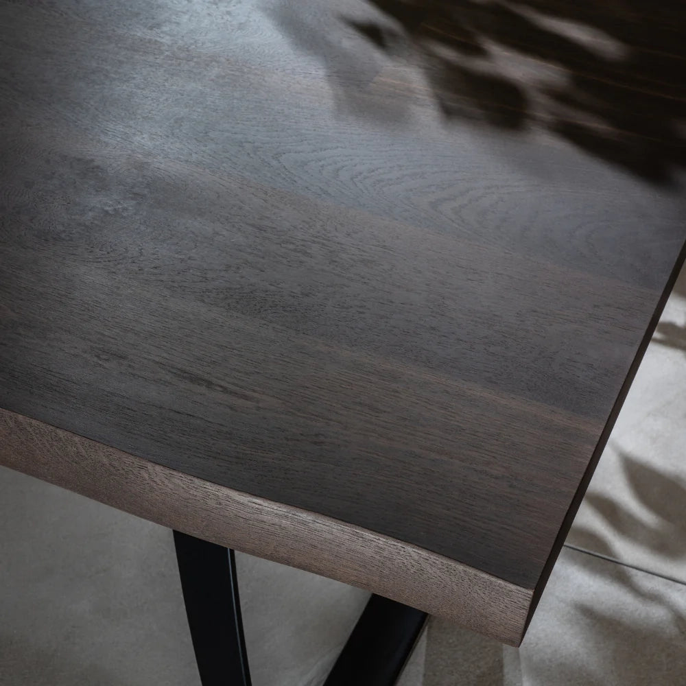 Tavolo da pranzo allungabile in legno impiallacciato rovere termocotto Timber 200-300x100 cm fino a 12 posti Made in Italy | Duzzle