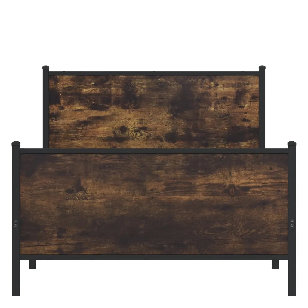 Giroletto senza Materaso in Metallo Rovere Fumo 100x190 cm