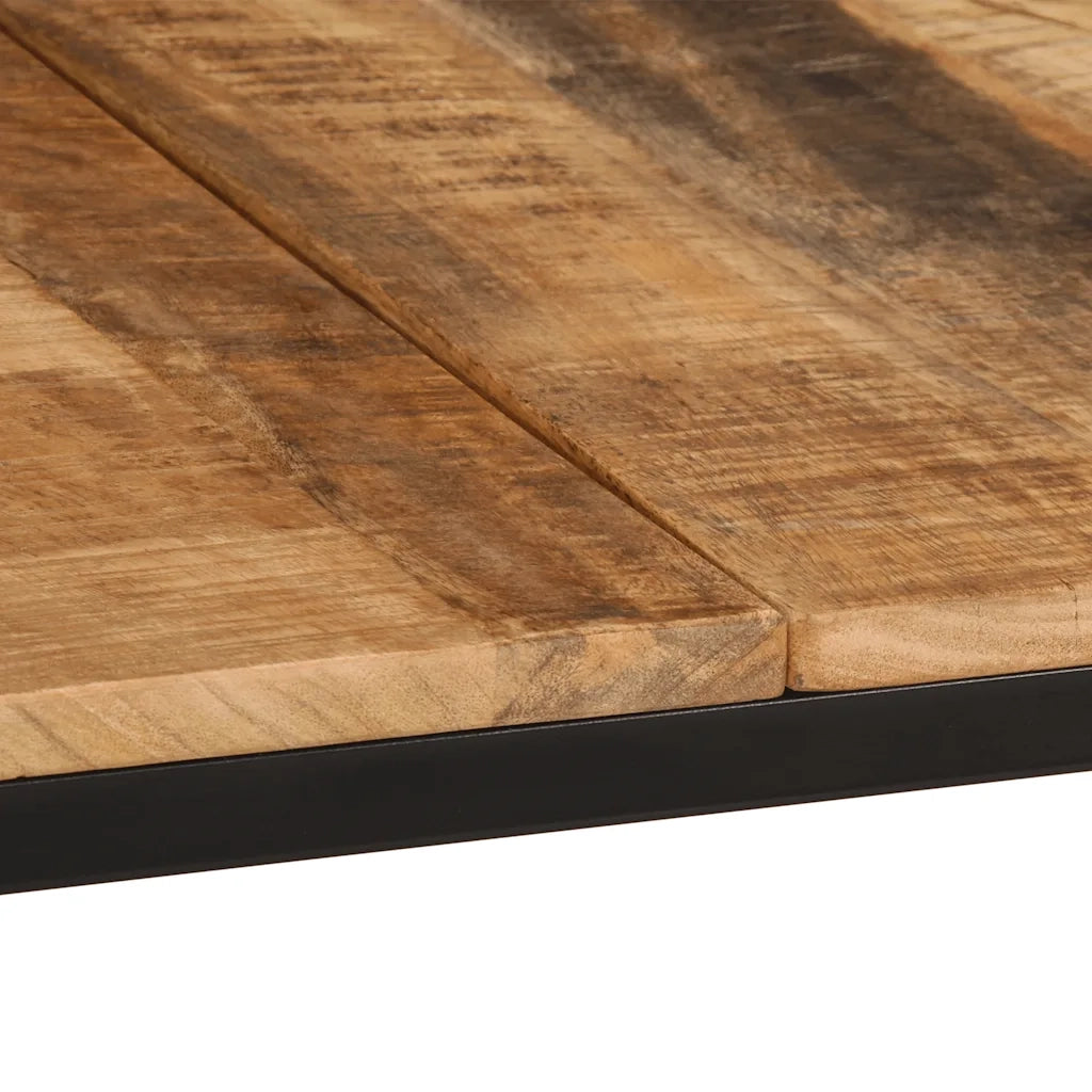 Tavolo da Pranzo 220x90x75 cm in Legno Grezzo Massello di Mango 373608