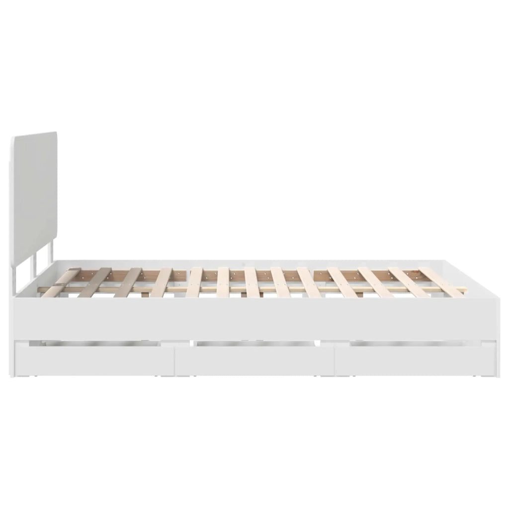 Struttura del letto Bianco 150 x 200 cm Legno Ingegnerizzato 3412581