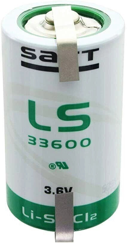 PILA LITIO TORCIA SAFT 3.6V 16.5AH LS33600 CON LAMELLE
