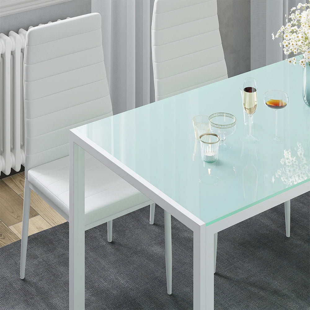 Vicco Sedia da sala da pranzo Bianco 42.5 x 48 cm Set di 4
