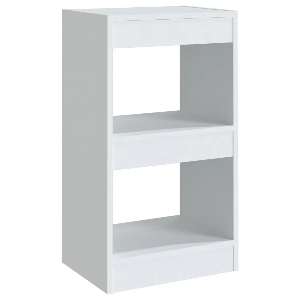 Libreria Divisorio-Scaffale per Libri-Mobile di Stoccaggio Bianco 40x30x72 cm