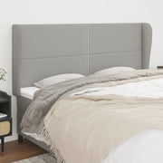 Testiera ad Orecchio Grigio Chiaro 183x23x118/128 cm in Tessuto 3117830