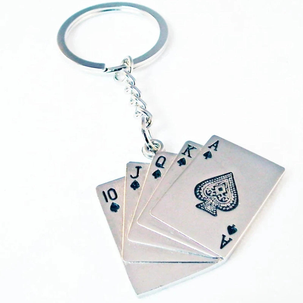 Trade Shop - 12 Portachiavi Porta Chiave Bomboniere Segnaposto Con Carte Da Gioco Poker Royal -